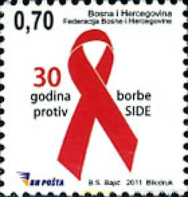 Francobolli: 266391 MNH BOSNIA-HERZEGOVINA 2011 30 A&Ntilde;OS EL MUNDO VIVIENDO CON EL SIDA