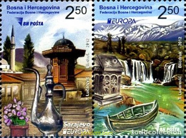 Sellos: 767521 MNH BOSNIA-HERZEGOVINA 2012 EUROPA CEPT 2012 - TURISMO