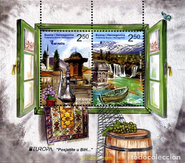 Sellos: 284301 MNH BOSNIA-HERZEGOVINA 2012 EUROPA CEPT 2012 - TURISMO
