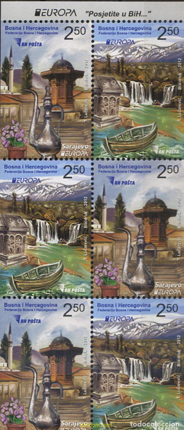 Sellos: 284887 MNH BOSNIA-HERZEGOVINA 2012 EUROPA CEPT 2012 - TURISMO