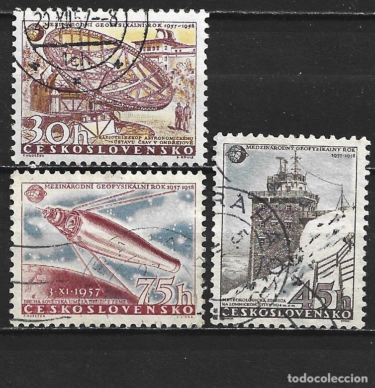 Sellos: CHECOSLOVAQUIA YVERT NUM. 939/941 SERIE COMPLETA USADA