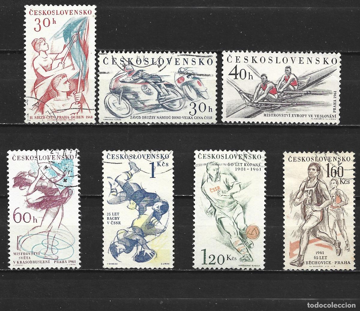 Briefmarken: CHECOSLOVAQUIA YVERT NUM. 1125/1131 SERIE COMPLETA USADA