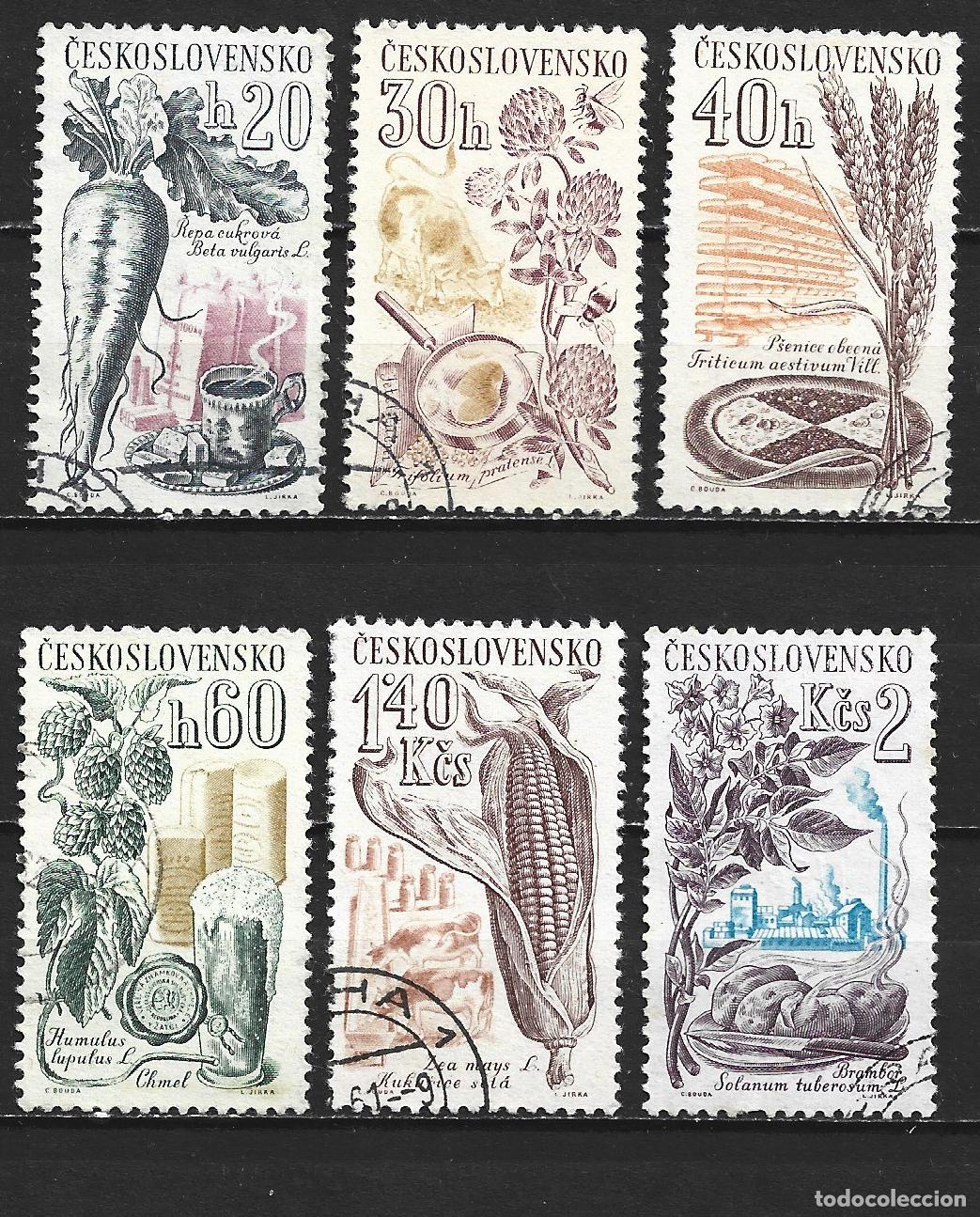 Sellos: CHECOSLOVAQUIA YVERT NUM. 1165/1170 SERIE COMPLETA USADA