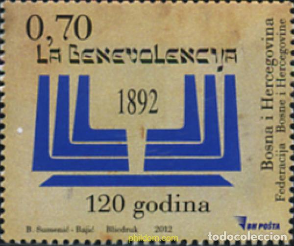 Stamps: 317386 MNH BOSNIA-HERZEGOVINA 2012 120 ANIVERSARIO DE LA COMUNIDAD JUDIA
