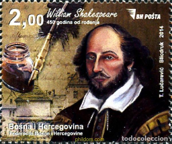 Sellos: 319795 MNH BOSNIA-HERZEGOVINA 2014 SHAKESPEARE