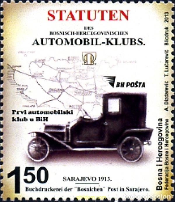 Sellos: 310967 MNH BOSNIA-HERZEGOVINA 2013 AUTOMOVIL CLUB