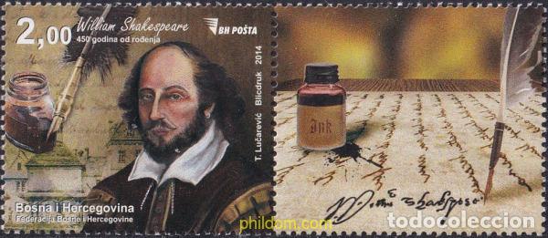 Sellos: 791162 MNH BOSNIA-HERZEGOVINA 2014 SHAKESPEARE