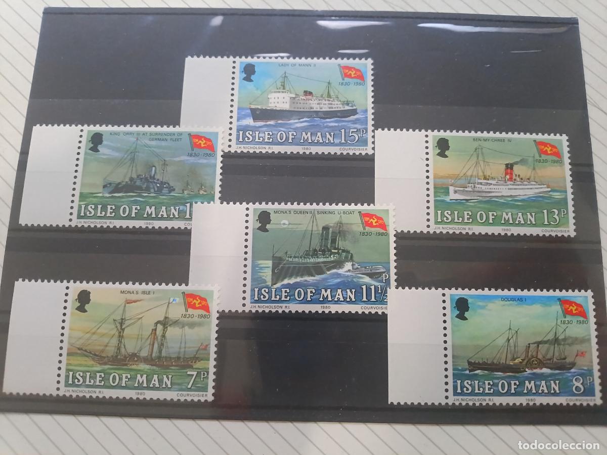 Sellos: Isla de Man. Lote de sellos nuevos perfectos