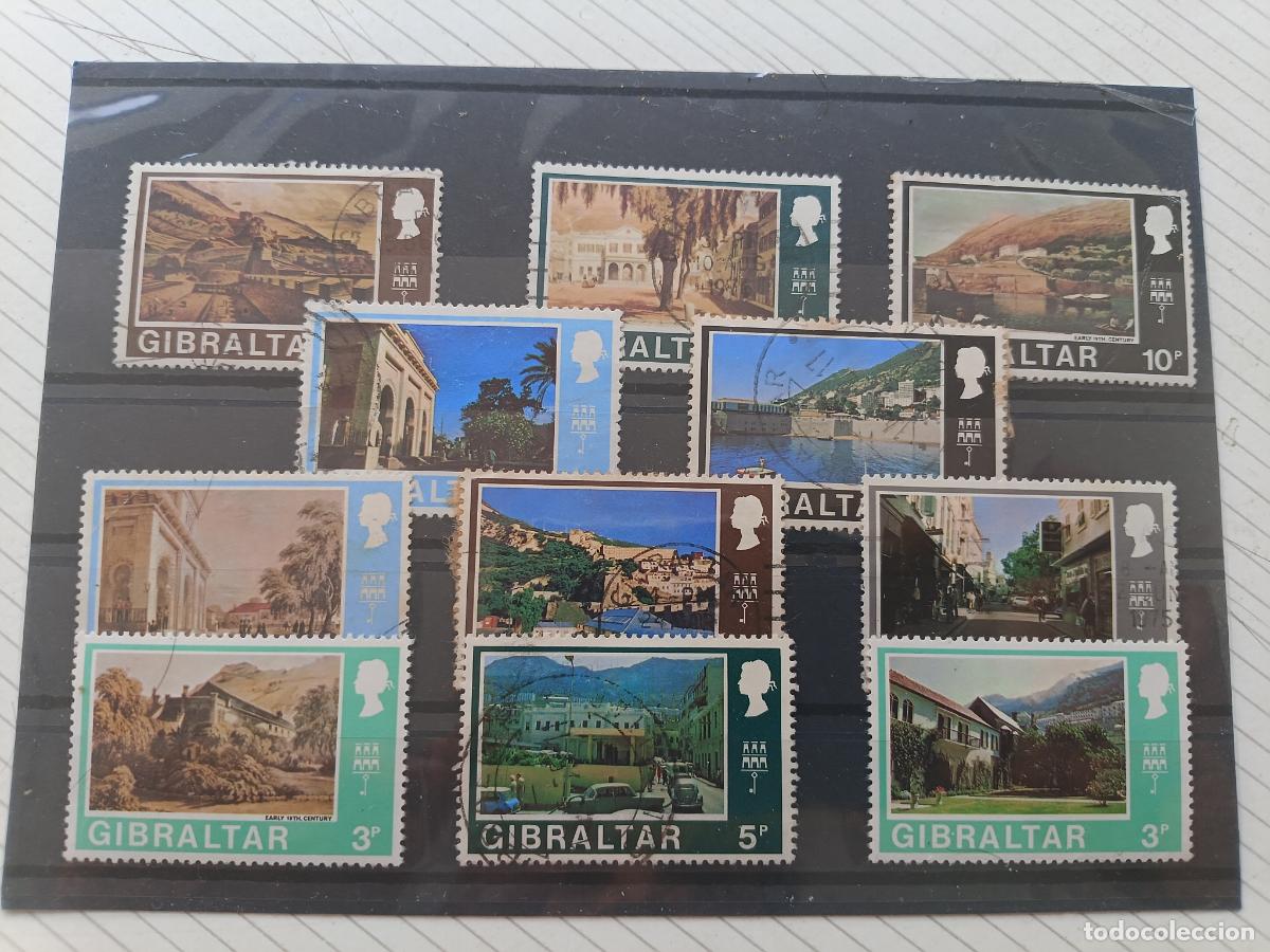 Timbres: Gibraltar. Lote de sellos