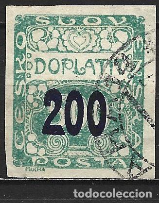 Sellos: CHECOSLOVAQUIA IMPUESTOS 1929 YVERT NUM. 54 USADO