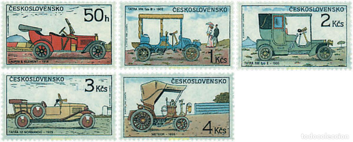 Stamps: 45634 MNH CHECOSLOVAQUIA 1988 HISTORIA DEL AUTOMOVIL