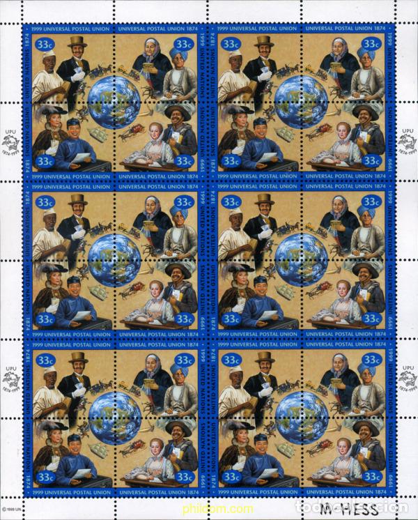 Timbres: 287955 MNH NACIONES UNIDAS. Nueva York 1999 125 ANIVERSARIO DE LA UPU