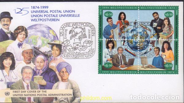 Timbres: 412985 MNH NACIONES UNIDAS. Viena 1999 125 ANIVERSARIO DE LA UPU