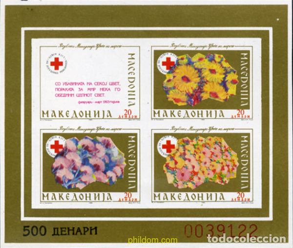 Sellos: 13070 MNH MACEDONIA 1993 SEMANA DE LA CRUZ ROJA
