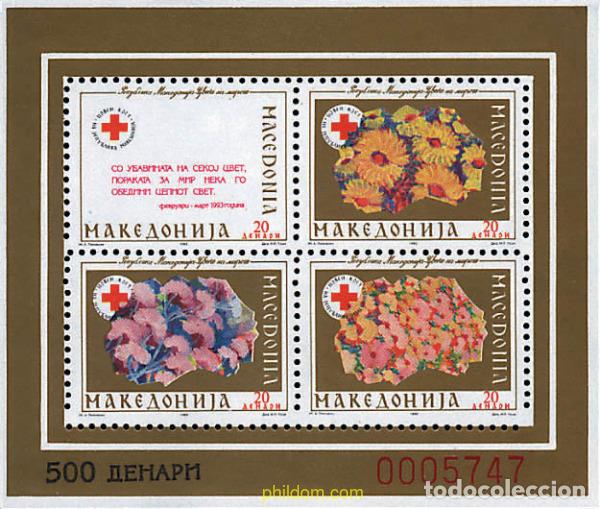 Sellos: 94747 MNH MACEDONIA 1993 SEMANA DE LA CRUZ ROJA