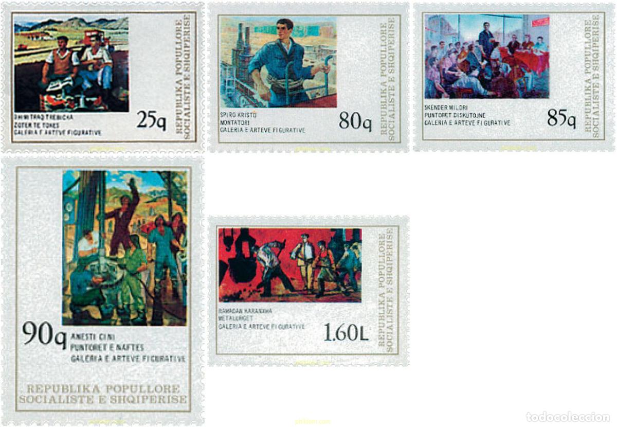 Sellos: 78447 MNH ALBANIA 1978 PINTURAS