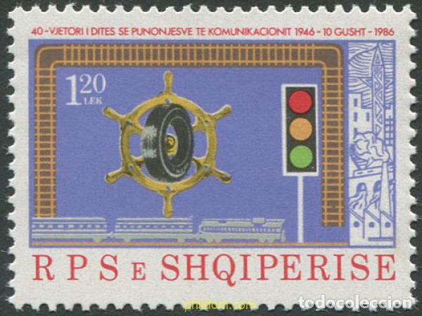 Sellos: 78546 MNH ALBANIA 1986 40 JORNADA DE LOS TRABAJADORES DEL TRANSPORTE