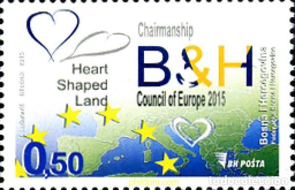 Stamps: 343548 MNH BOSNIA-HERZEGOVINA 2015 CONSEJO DE EUROPA