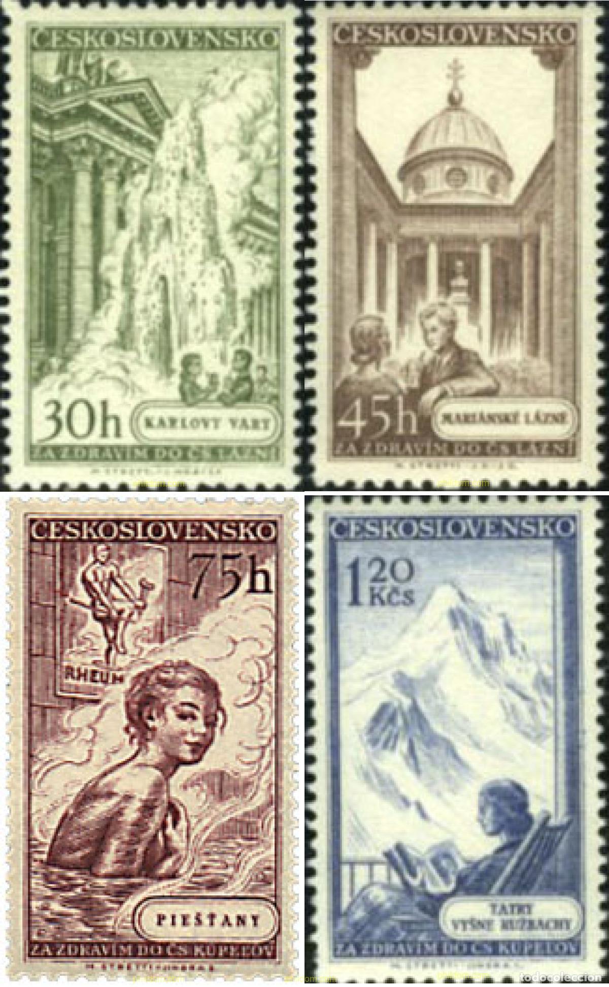 Sellos: 48196 MNH CHECOSLOVAQUIA 1956 CIUDADES