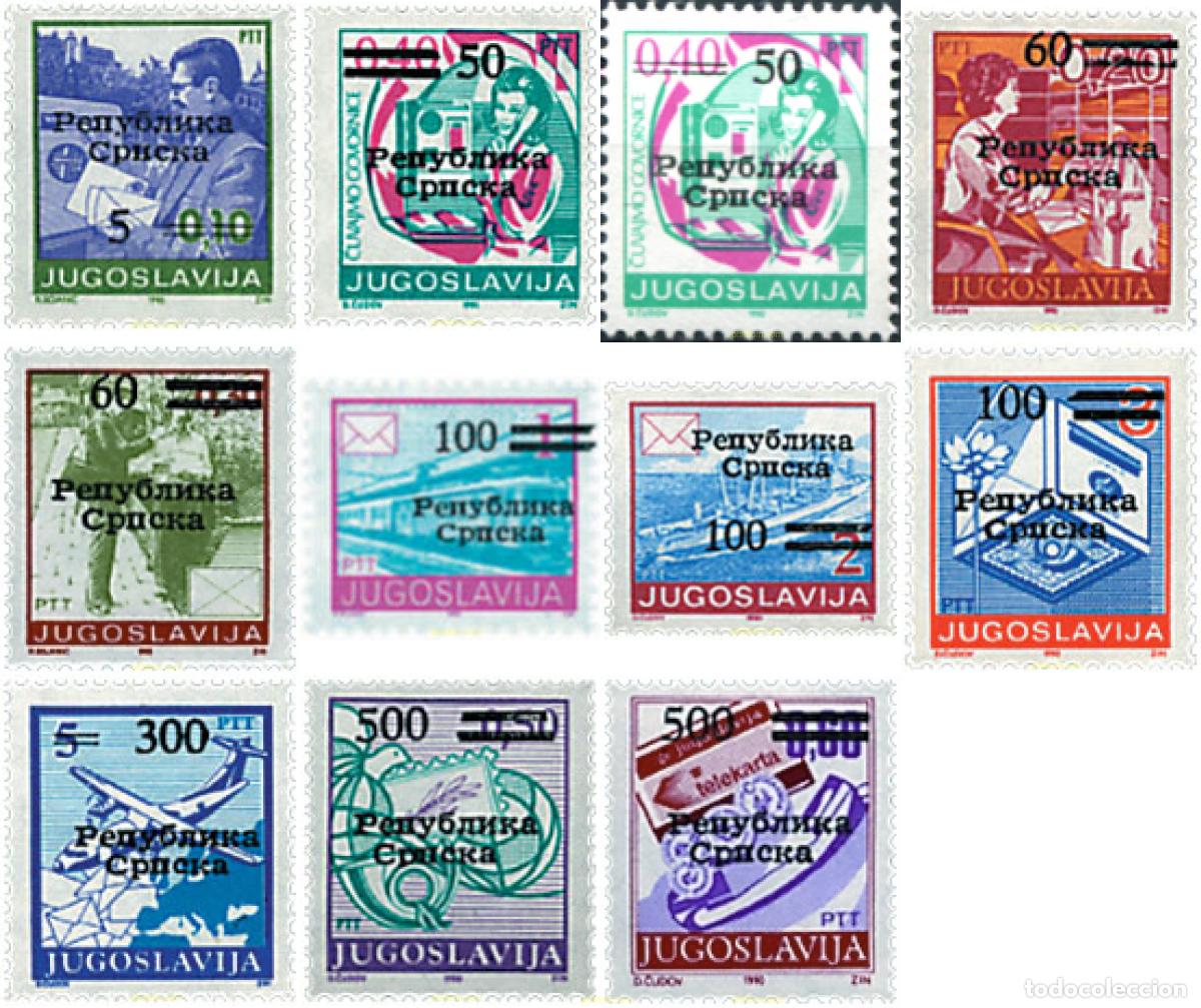Francobolli: 300723 MNH BOSNIA-HERZEGOVINA. Adm Serbia 1992 MOTIVOS VARIOS