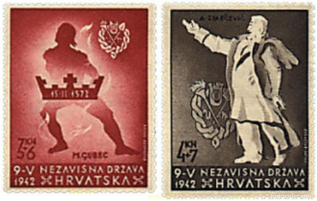 Francobolli: 626534 HINGED CROACIA 1942 RECUERDO DE LOS PATRIOTAS CROATAS