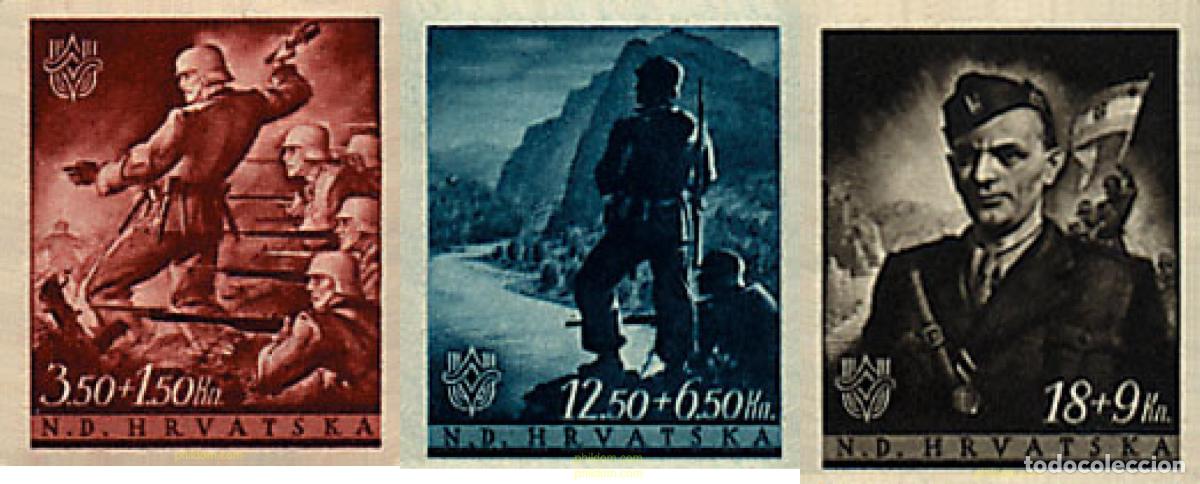 Francobolli: 79771 MNH CROACIA 1944 PRO ORGANIZACION CENTRAL DE LA JUVENTUD