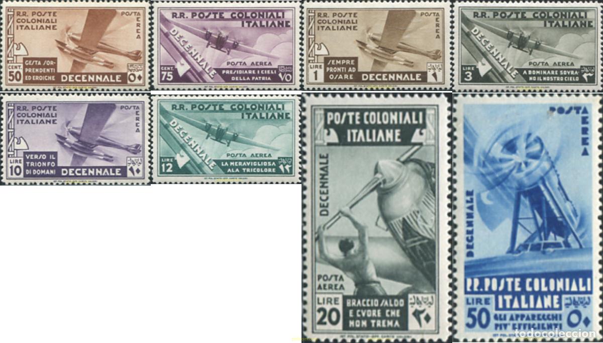 Francobolli: 613315 HINGED COLONIAS ITALIANAS 1933 10 ANIVERSARIO DE LA MARCHA HASTA ROMA
