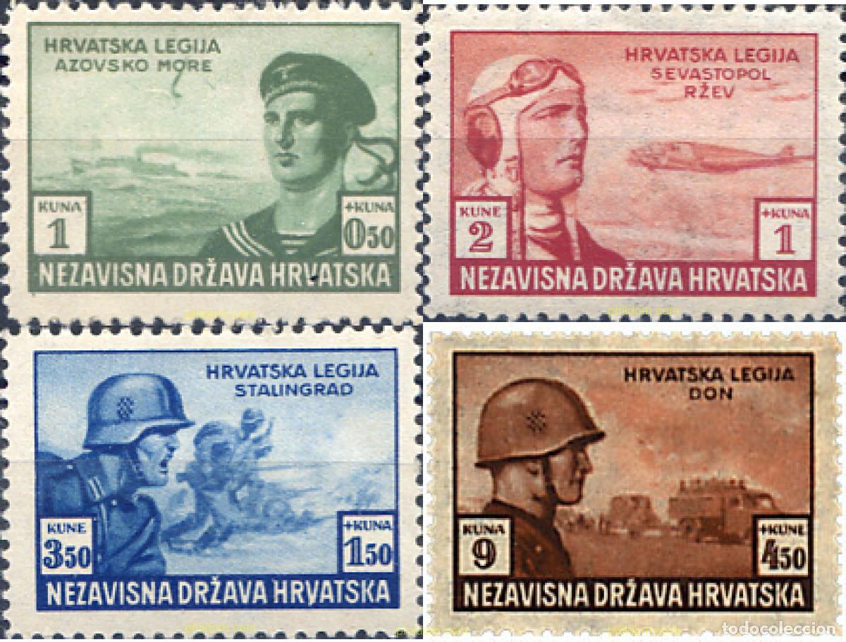 Francobolli: 40341 MNH CROACIA 1943 PRO LEGION CROATA