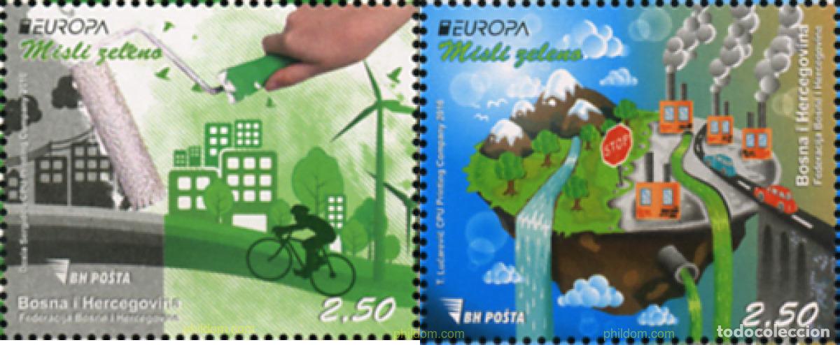 Francobolli: 367112 MNH BOSNIA-HERZEGOVINA 2016 EUROPA CEPT 2016 - ECOLOGIA EN EUROPA - PIENSA EN VERDE