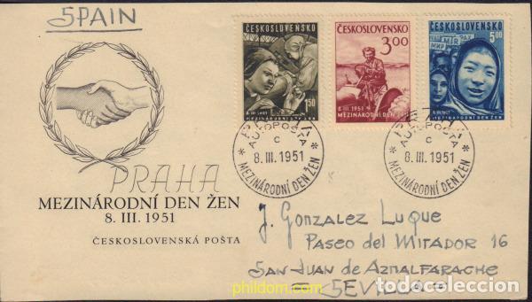 Francobolli: 414928 MNH CHECOSLOVAQUIA 1951 DIA INTERNACIONAL DE LA MUJER