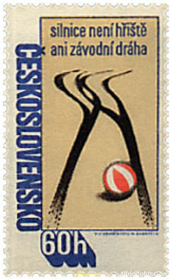 Sellos: 49286 MNH CHECOSLOVAQUIA 1978 SEGURIDAD VIAL