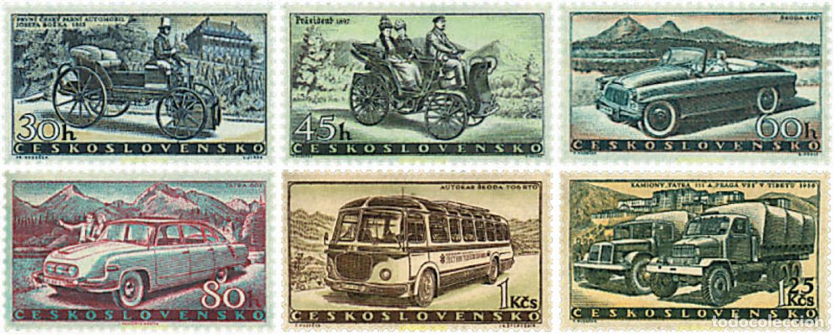 Sellos: 46364 MNH CHECOSLOVAQUIA 1958 LA INDUSTRIA DEL AUTOMOVIL