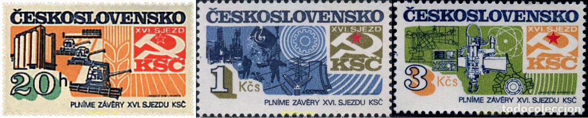Stamps: 40440 MNH CHECOSLOVAQUIA 1982 16 SESION DEL CONGRESO DEL PARTIDO COMUNISTA