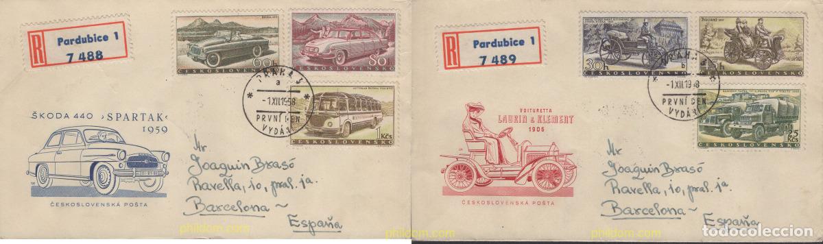 Stamps: 643503 MNH CHECOSLOVAQUIA 1958 LA INDUSTRIA DEL AUTOMOVIL