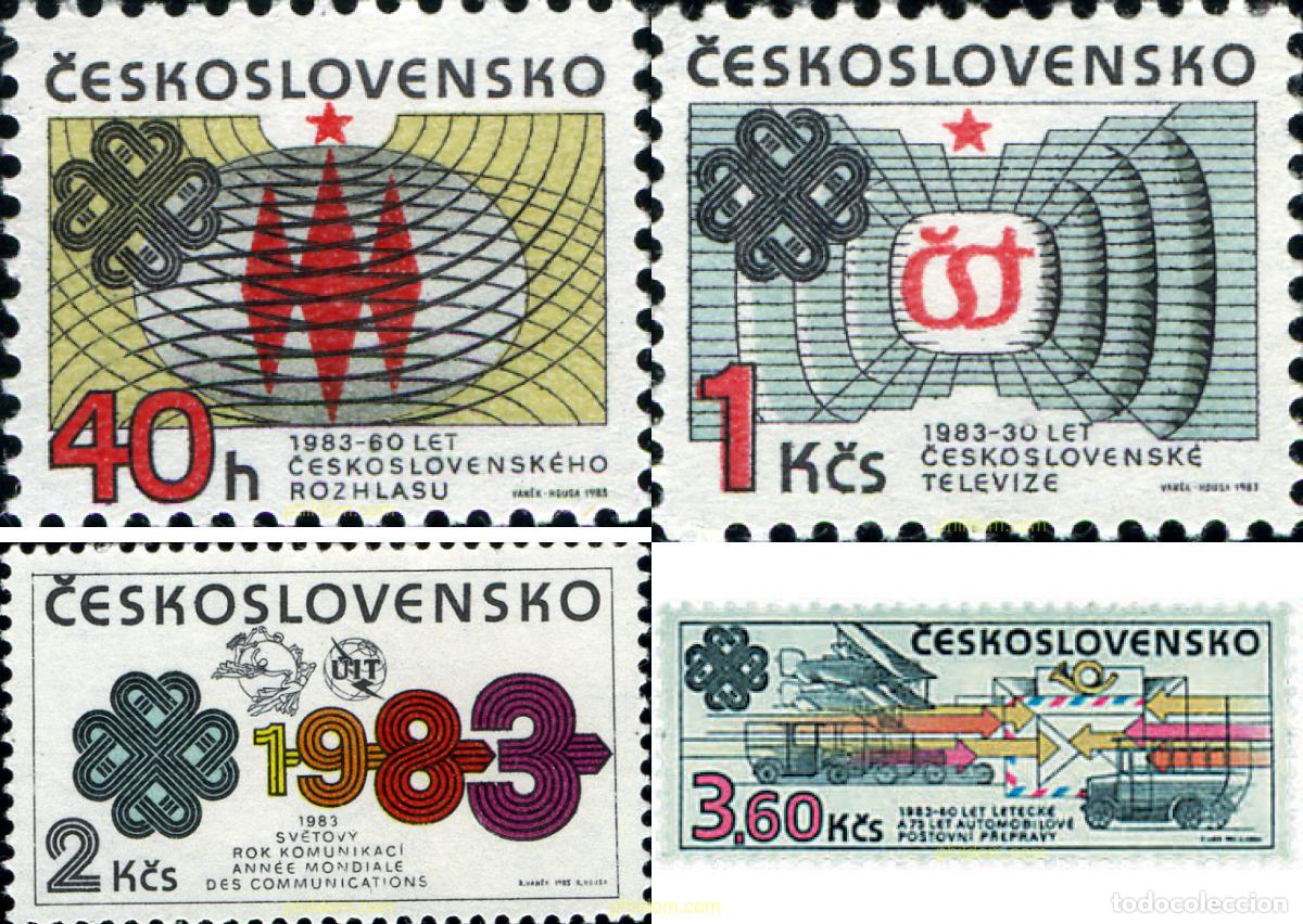 Stamps: 40441 MNH CHECOSLOVAQUIA 1983 A&Ntilde;O MUNDIAL DE LAS COMUNICACIONES