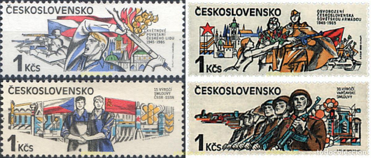 Stamps: 40443 MNH CHECOSLOVAQUIA 1985 ANIVERSARIOS