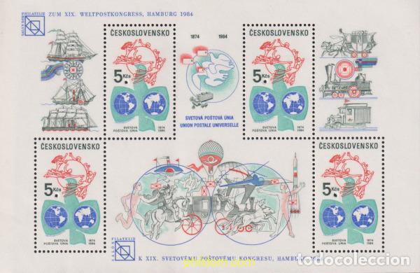Sellos: 621727 MNH CHECOSLOVAQUIA 1984 19 CONGRESO DE LA UPU Y SALON FILATELICO DE HAMBURGO