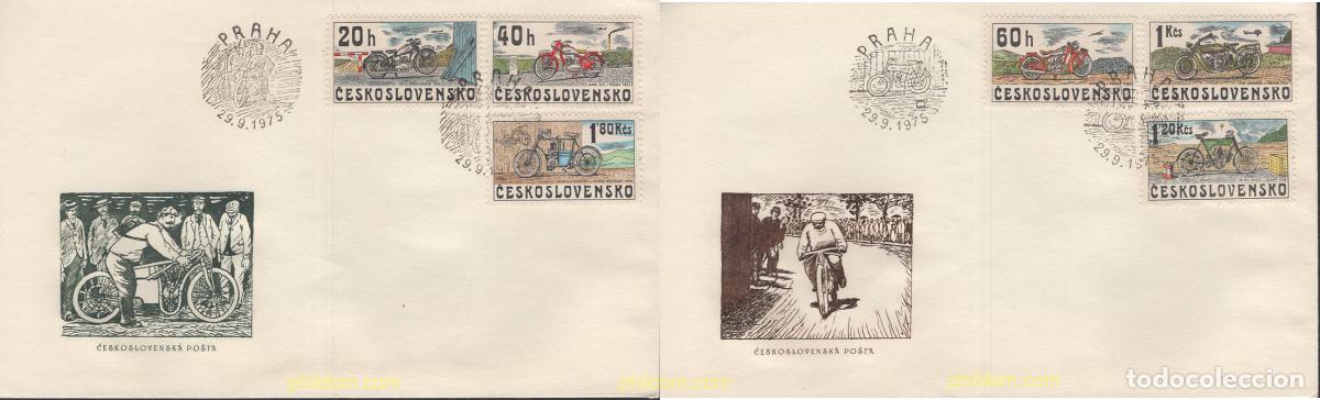 Sellos: 414993 MNH CHECOSLOVAQUIA 1975 HISTORIA DE LA MOTOCICLETA