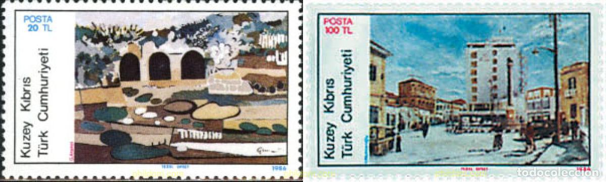 Sellos: 43155 MNH CHIPRE. Administraci&oacute;n turca 1986 PINTURAS