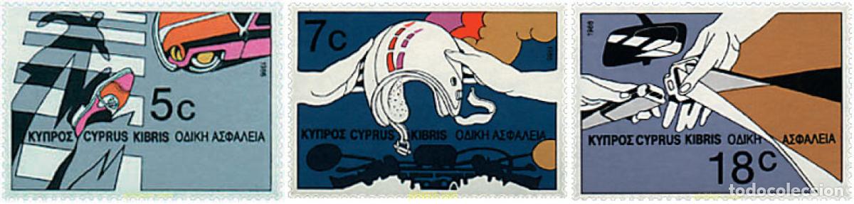 Sellos: 43145 MNH CHIPRE 1986 SEGURIDAD EN CARRETERA