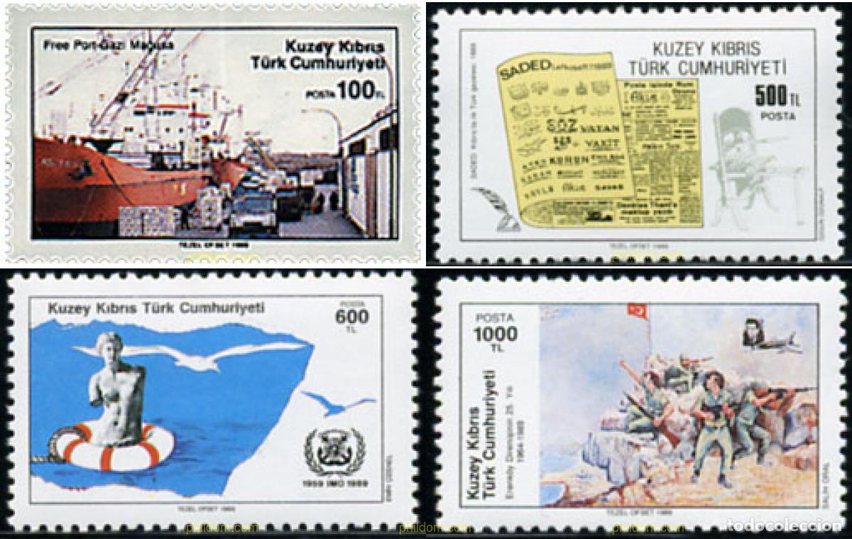 Sellos: 368178 MNH CHIPRE. Administraci&oacute;n turca 1989 ANIVERSARIOS Y ACONTECIMIENTOS
