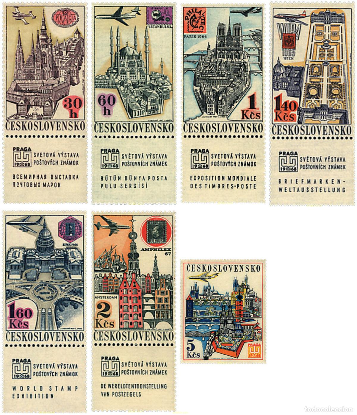 Sellos: 51822 MNH CHECOSLOVAQUIA 1967 PRELUDIO DE LA EXPOSICION FILATELICA DE PRAGA