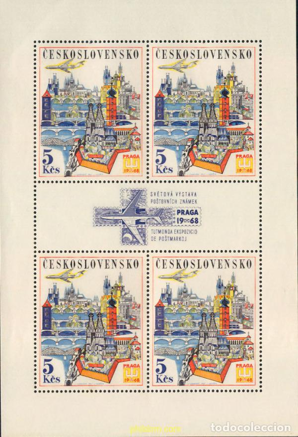 Sellos: 119089 MNH CHECOSLOVAQUIA 1967 PRELUDIO DE LA EXPOSICION FILATELICA DE PRAGA