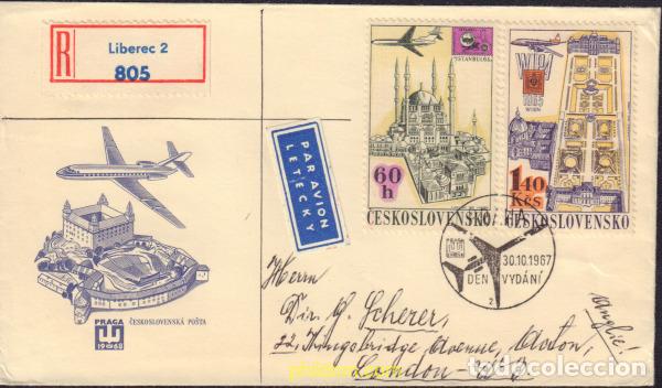 Sellos: 368953 MNH CHECOSLOVAQUIA 1967 PRELUDIO DE LA EXPOSICION FILATELICA DE PRAGA