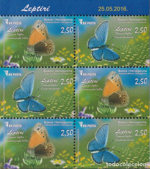 Sellos: 791230 MNH BOSNIA-HERZEGOVINA 2016 MARIPOSAS