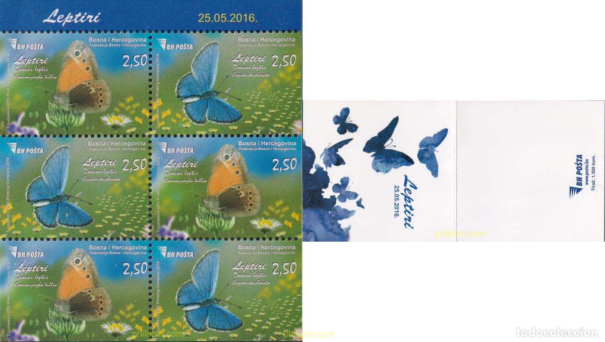 Sellos: 791231 MNH BOSNIA-HERZEGOVINA 2016 MARIPOSAS