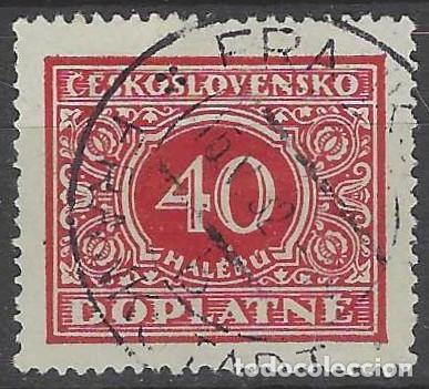 Sellos: CHECOSLOVAQUIA 1928 - SELLO DE FRANQUEO, CIFRAS - USADO