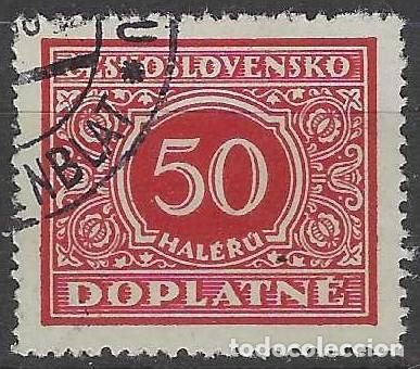 Sellos: CHECOSLOVAQUIA 1928 - SELLO DE FRANQUEO, CIFRAS - USADO