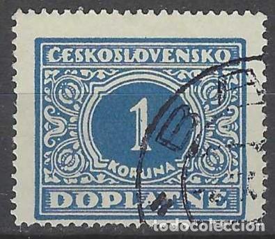 Sellos: CHECOSLOVAQUIA 1928 - SELLO DE FRANQUEO, CIFRAS - USADO