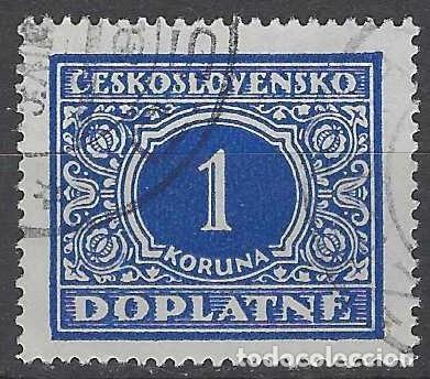 Sellos: CHECOSLOVAQUIA 1928 - SELLO DE FRANQUEO, CIFRAS - USADO